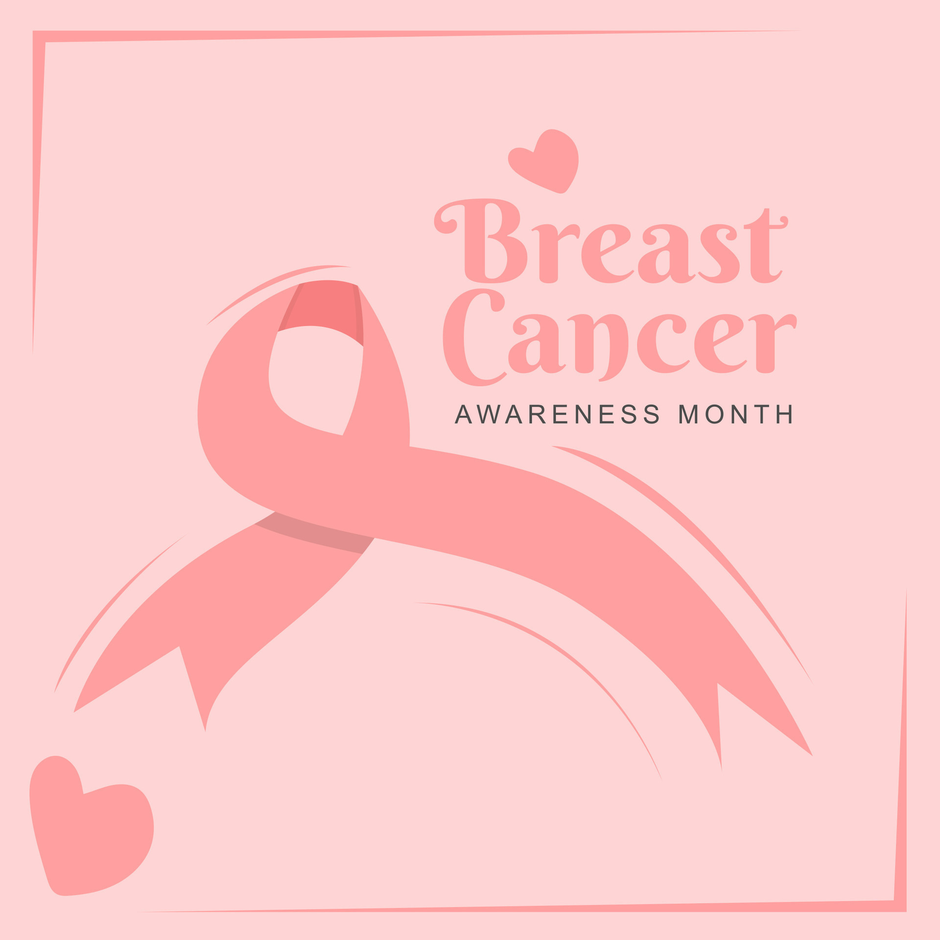 Breast Cancer Awareness Month Is Celebrated In October Greeting Poster breast-cancer-awareness-month-is-celebrated-in-october-greeting-poster