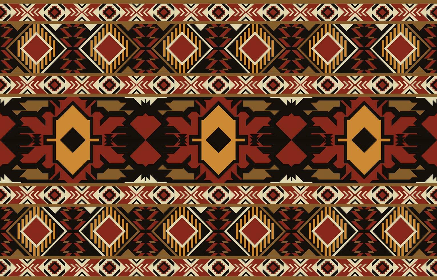 nativo americano Sur oeste, azteca, navajo sin costura modelo. tribal negro y blanco geométrico impresión. étnico diseño fondo de pantalla, tela, cubrir, textil, alfombra, frazada. vector