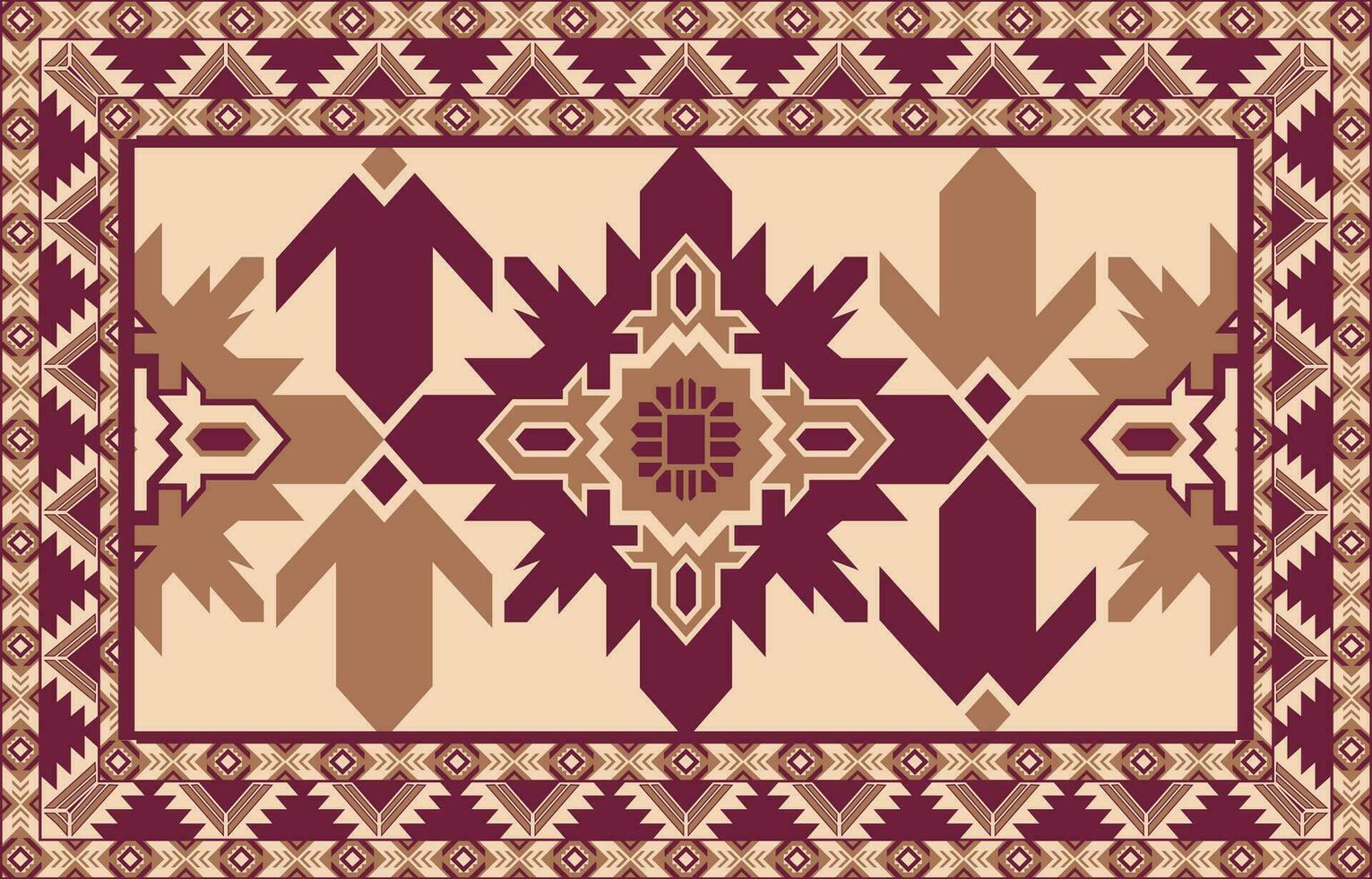 Carpet pattern. Seamless geometry. Western handmade saddle blanket rug pattern, Aztec, vector