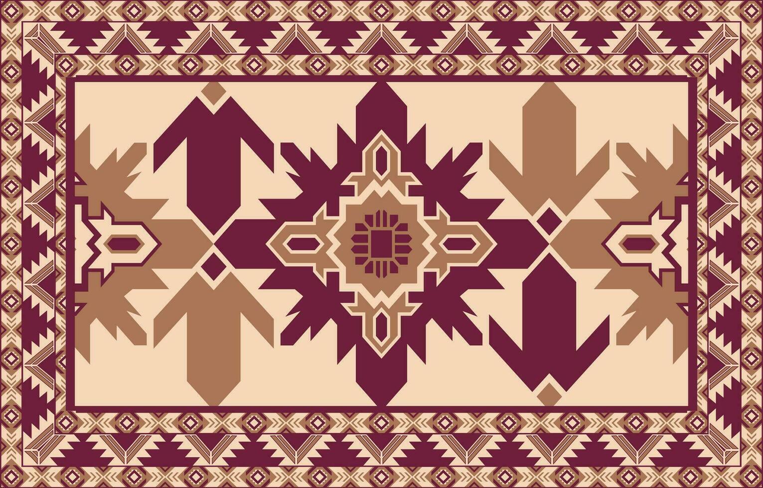 Carpet pattern. Seamless geometry. Western handmade saddle blanket rug pattern, Aztec, vector