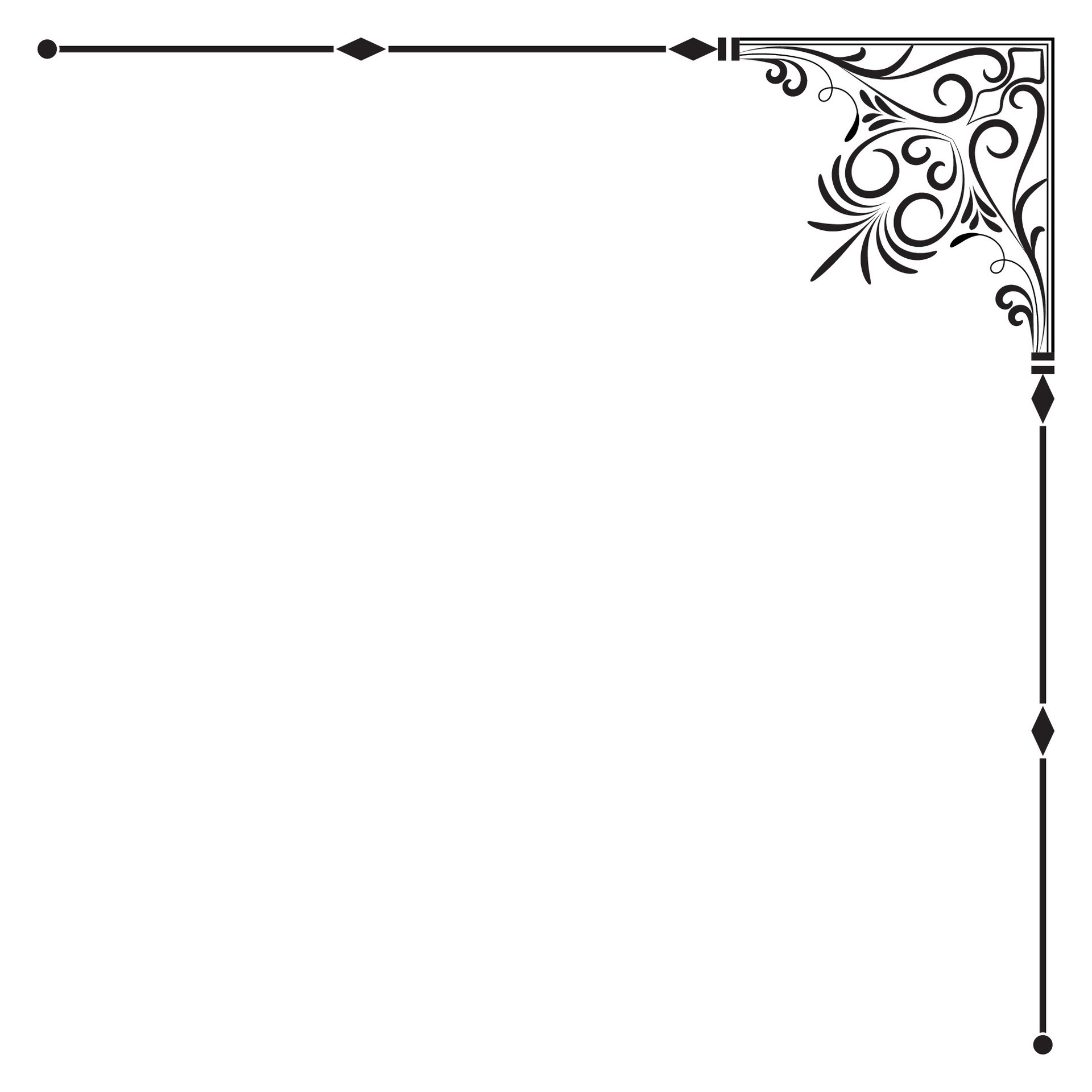 corner vintage paper border decorative corner curl curve 26999456