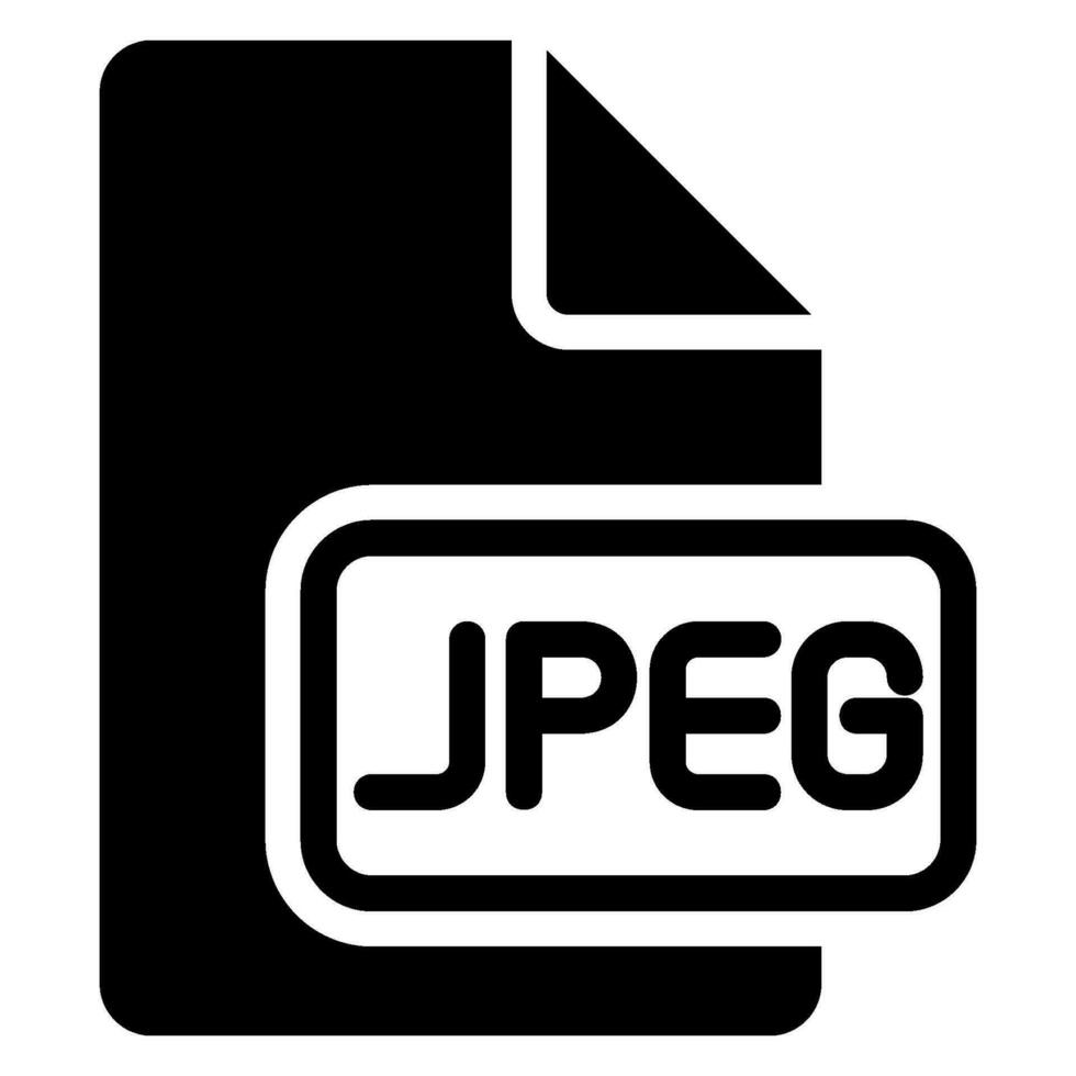 jpeg glyph icon vector