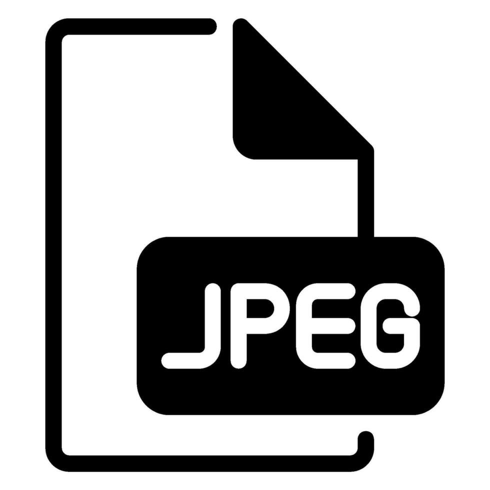 jpeg glyph icon vector