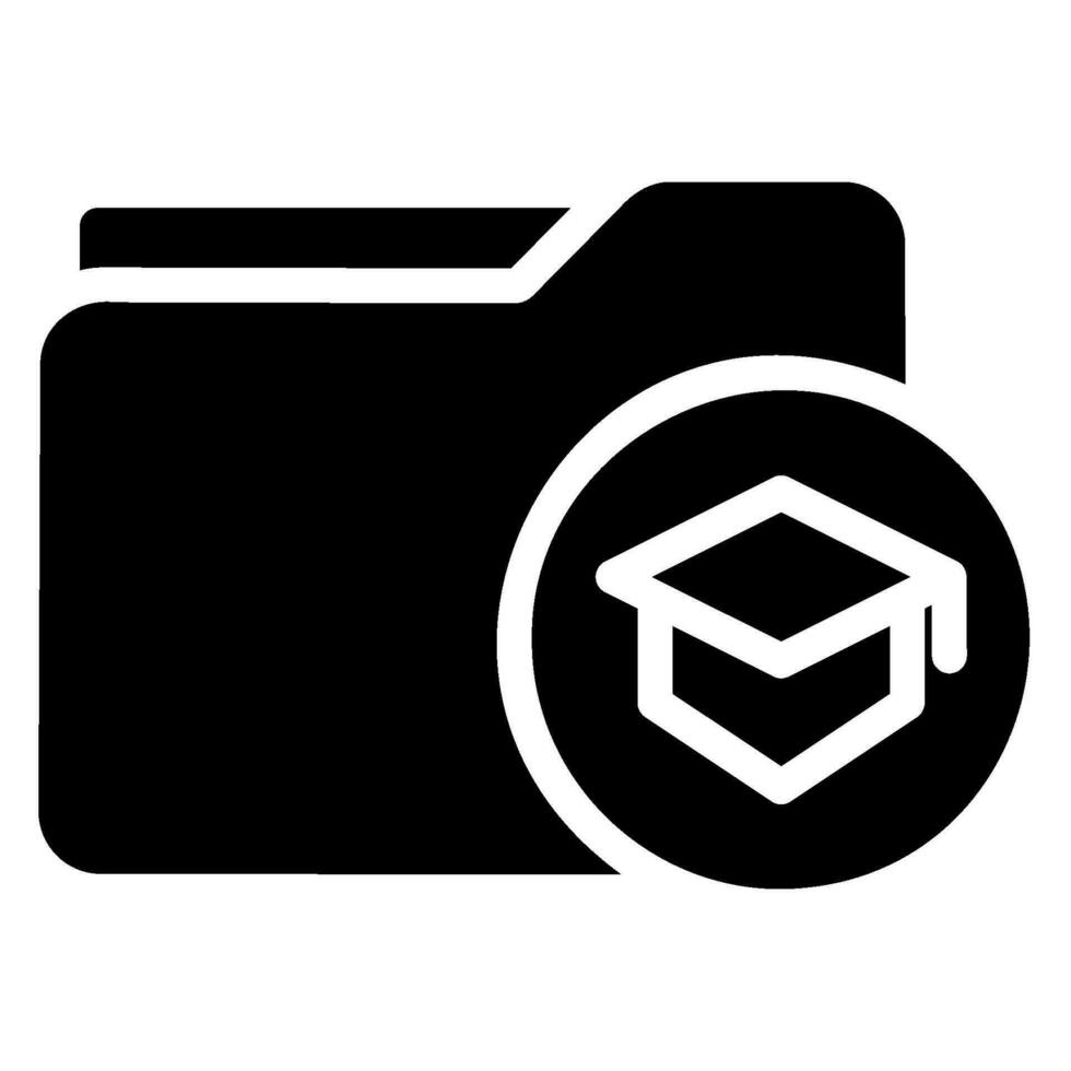 folder glyph icon vector