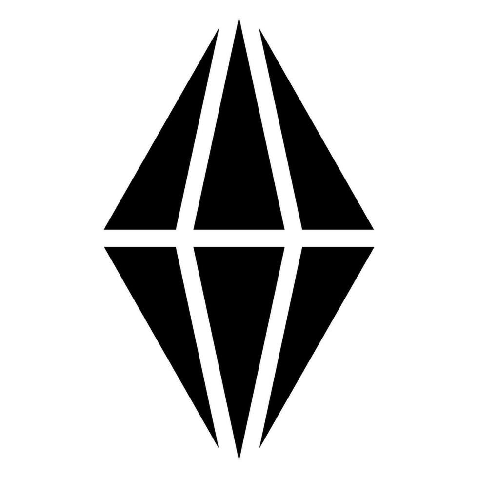 gem glyph icon vector