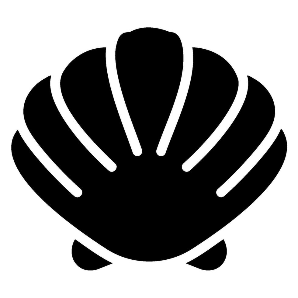 shell glyph icon vector