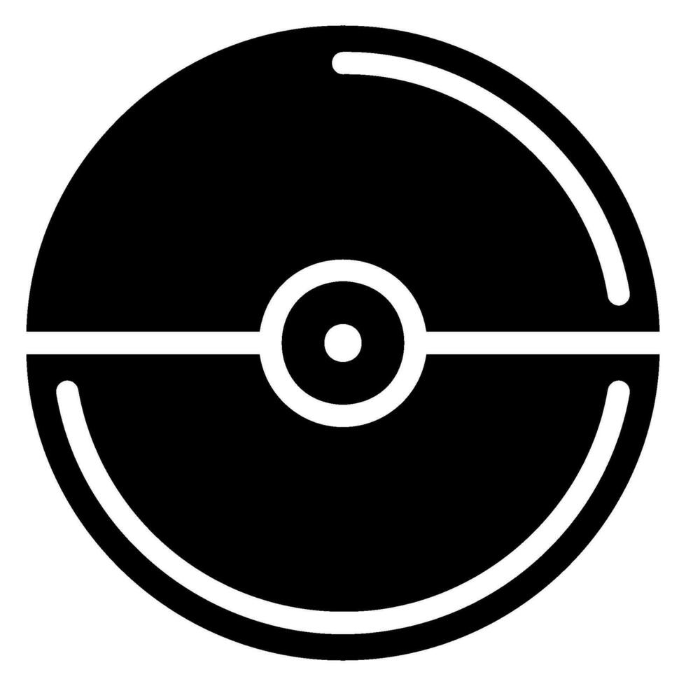 pokeball glyph icon 26999765 Vector Art at Vecteezy