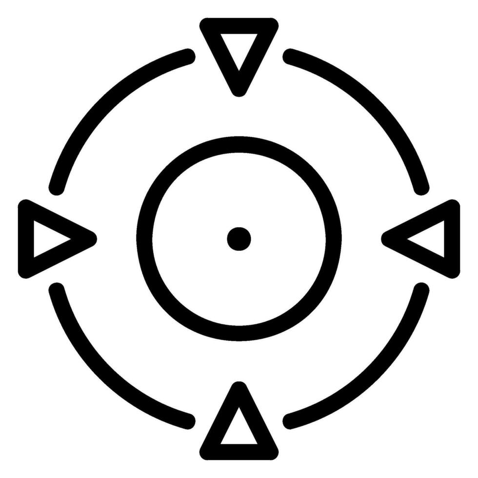 target line icon vector