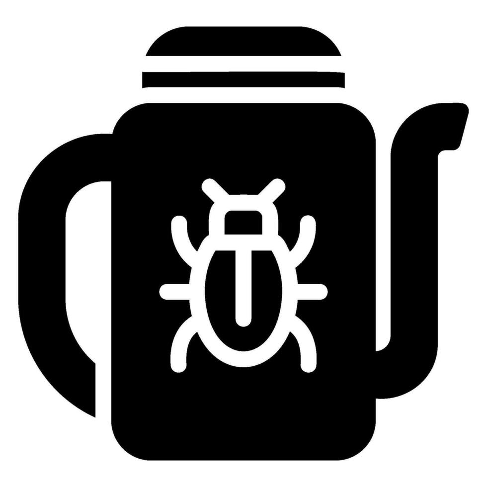 pesticide glyph icon vector