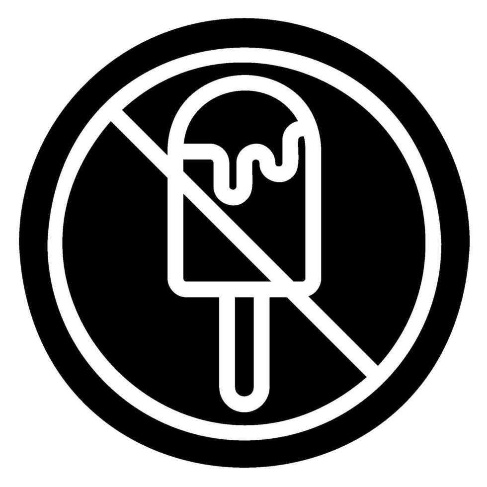 ice cream glyph icon vector