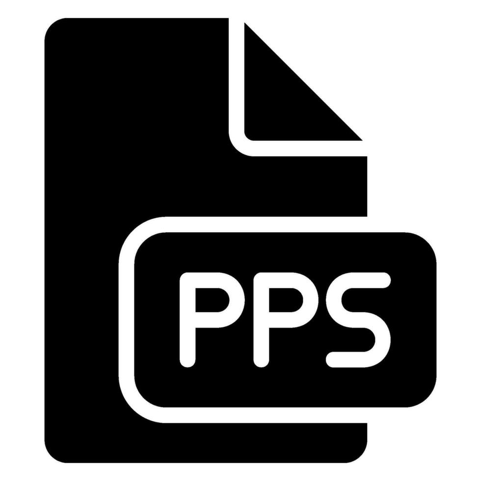 pps glyph icon vector