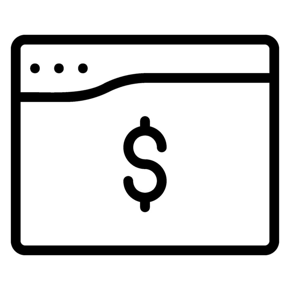 web line icon vector