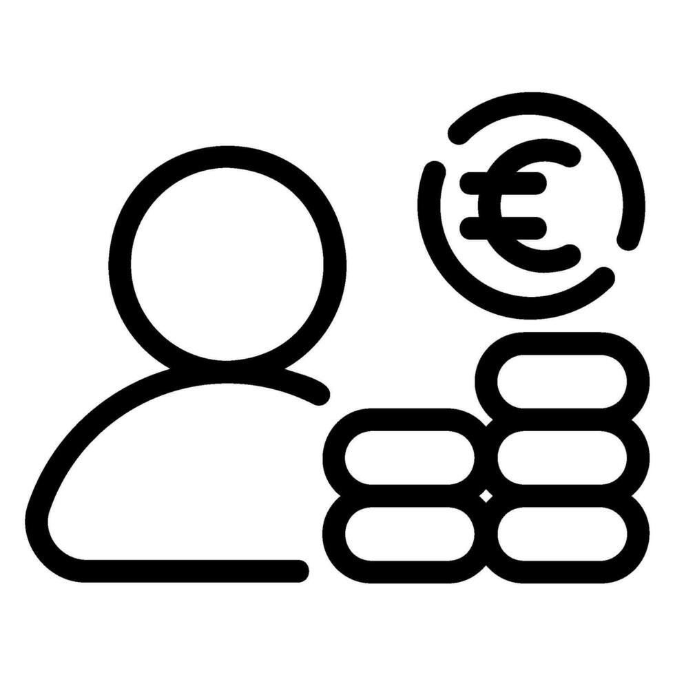 income line icon vector