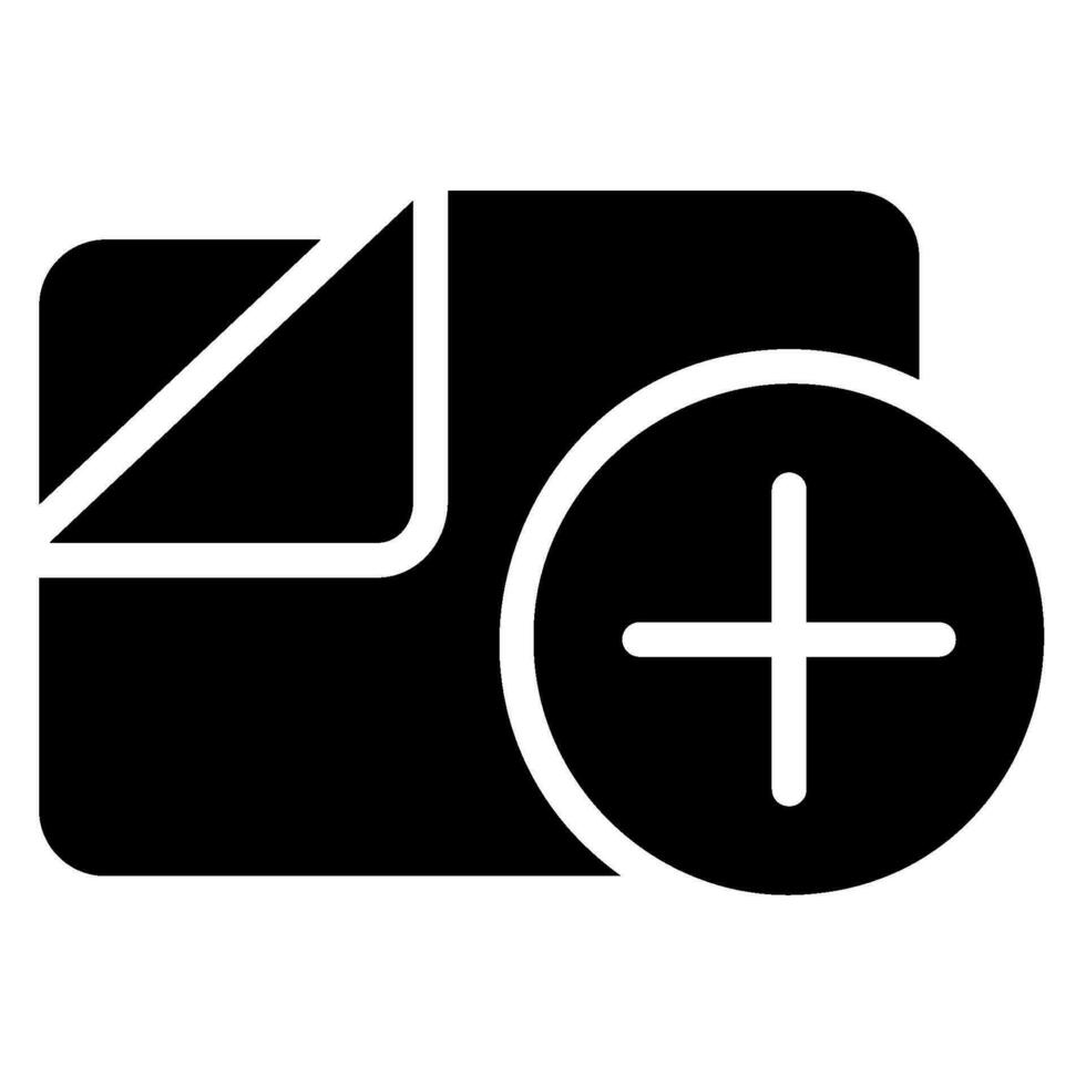 folder glyph icon vector