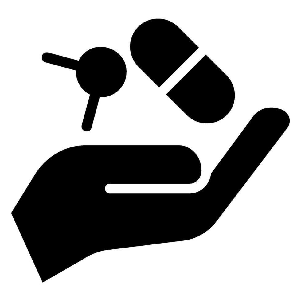 vitamin glyph icon vector