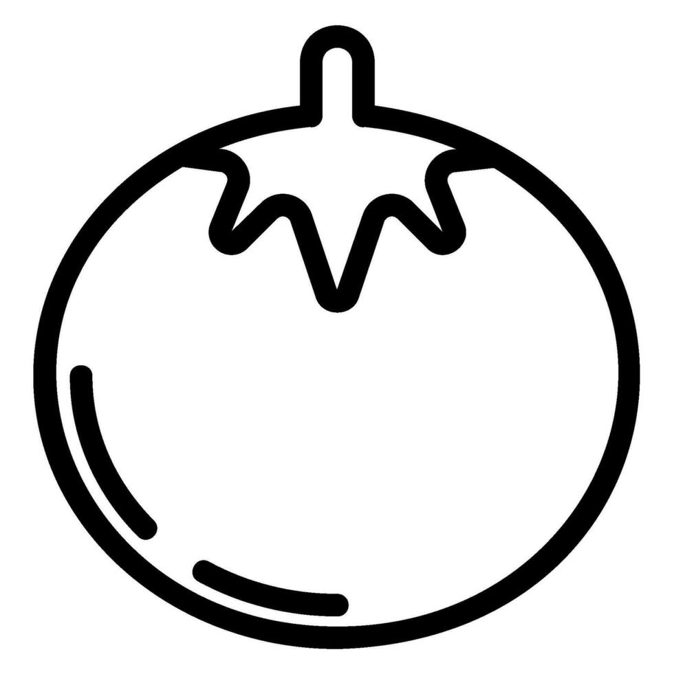tomato line icon vector