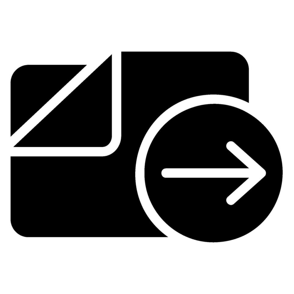 folder glyph icon vector