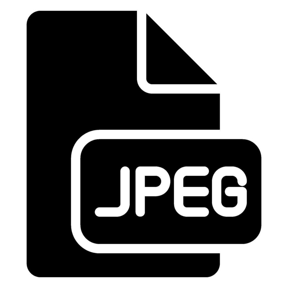 jpeg glyph icon vector