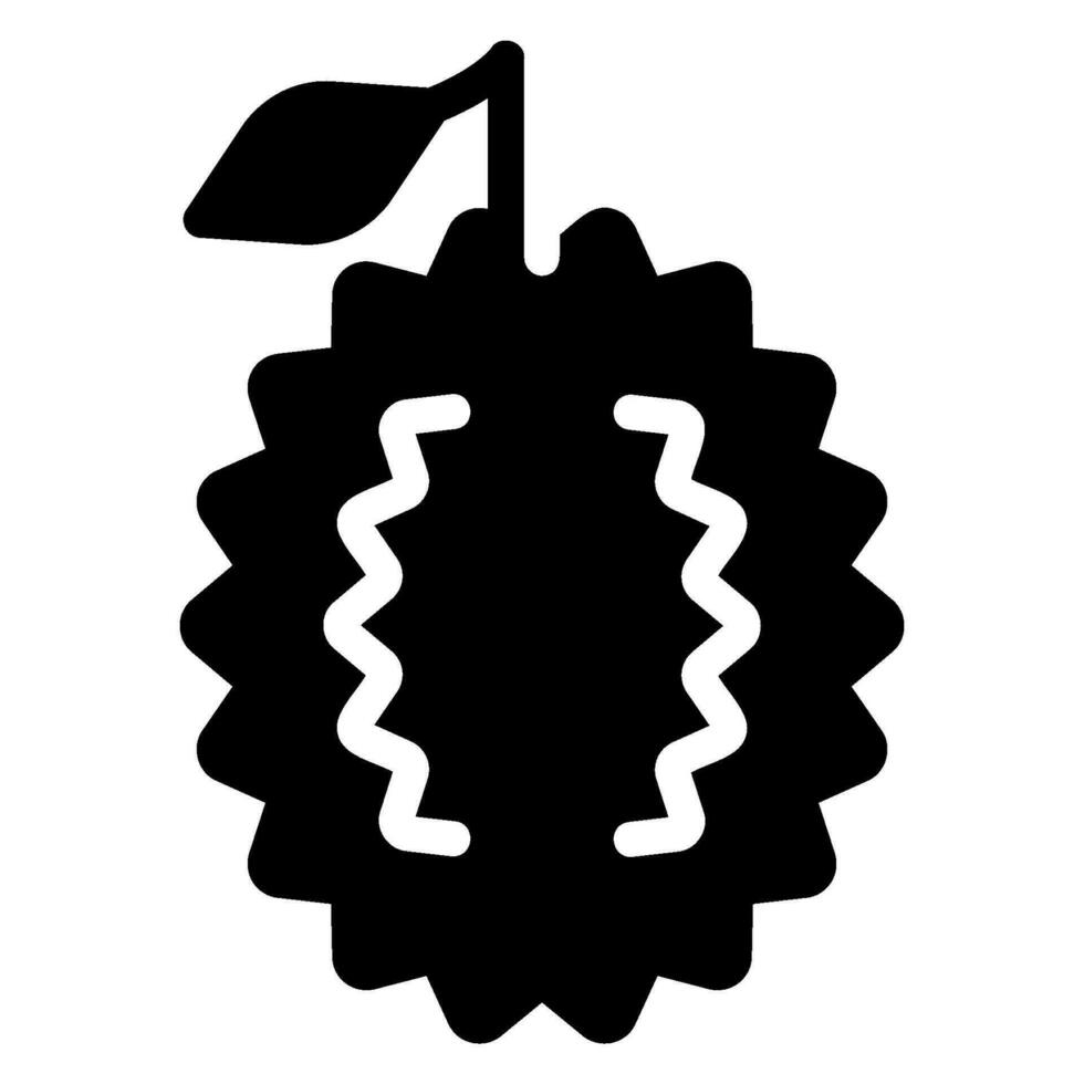 durian glyph icon vector