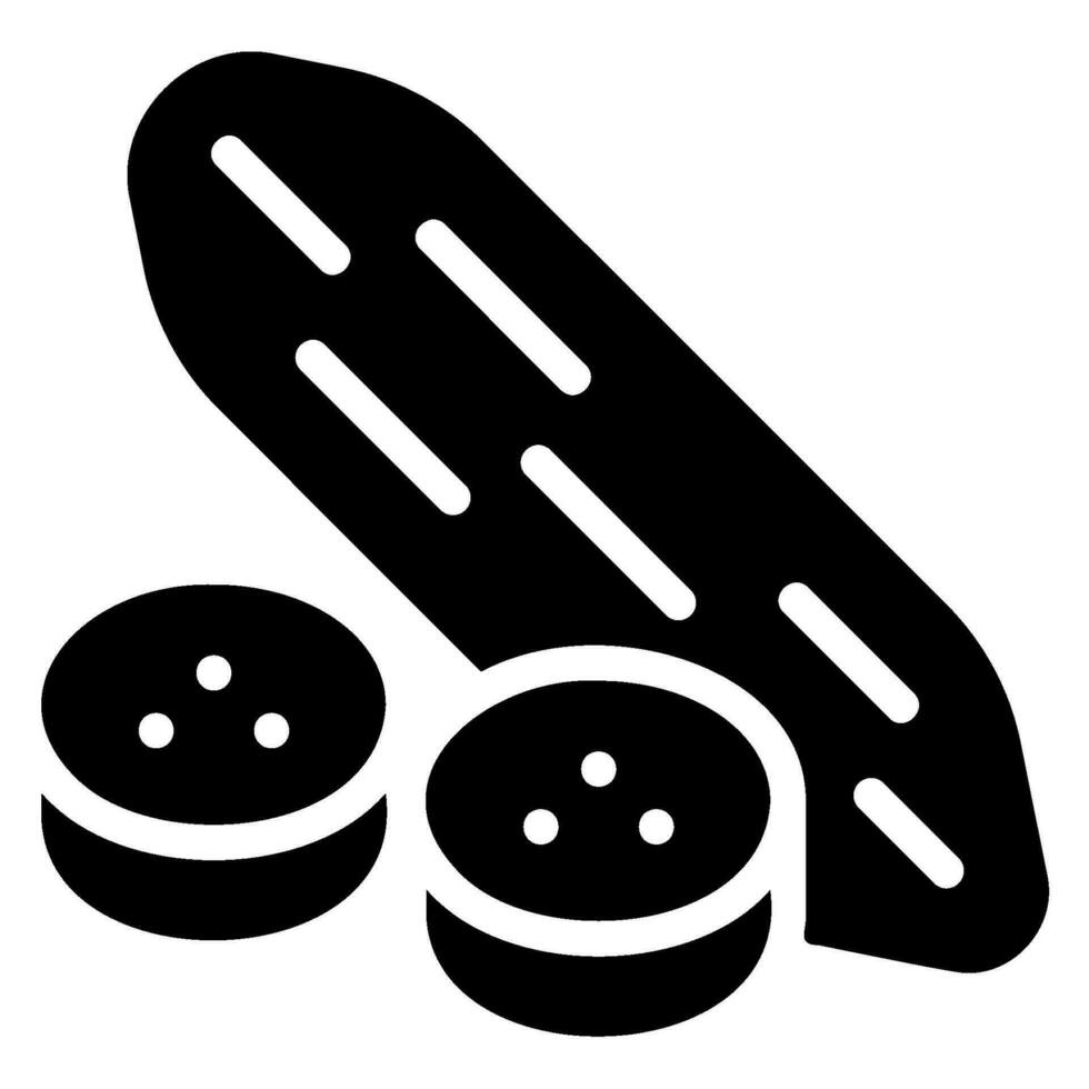 cucumber glyph icon vector