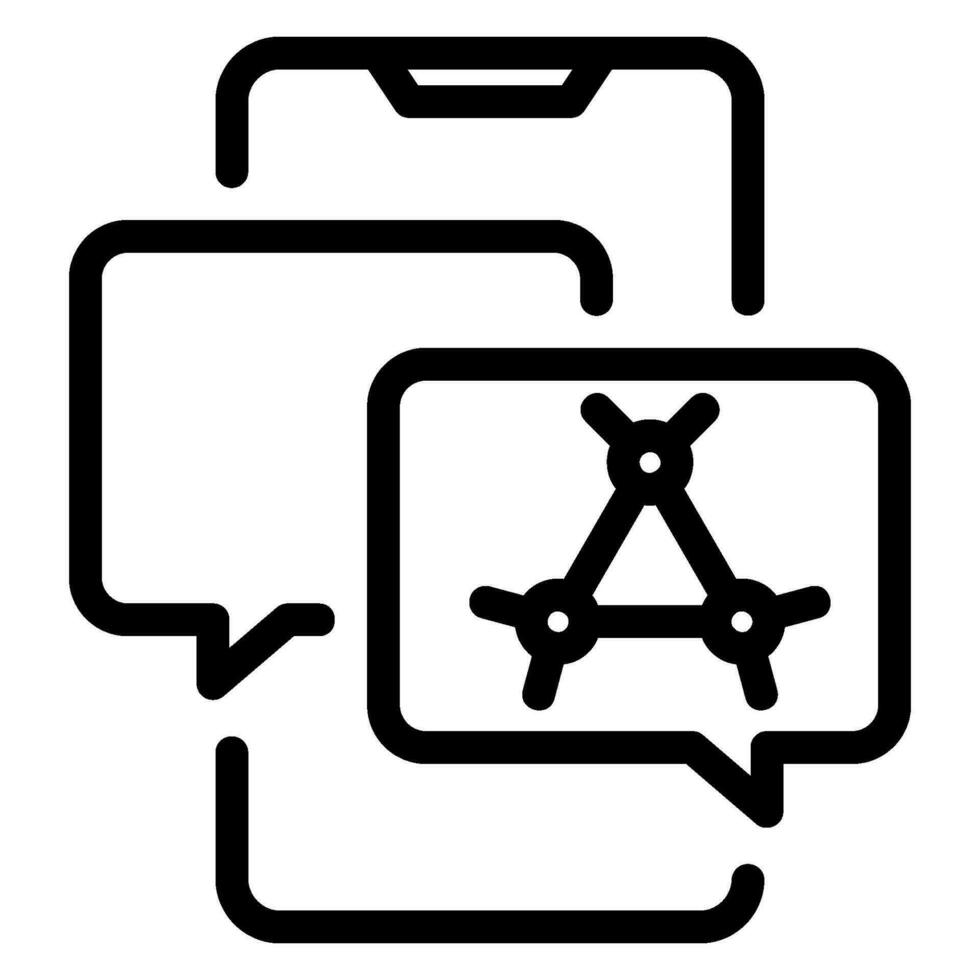 medical app line icon vector