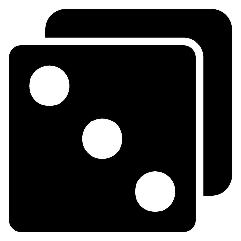 dice glyph icon vector