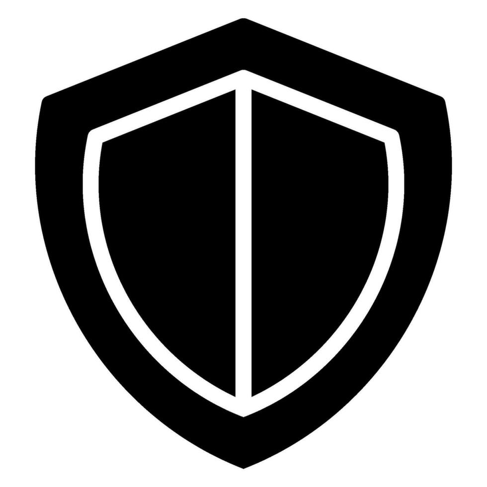 shield glyph icon vector