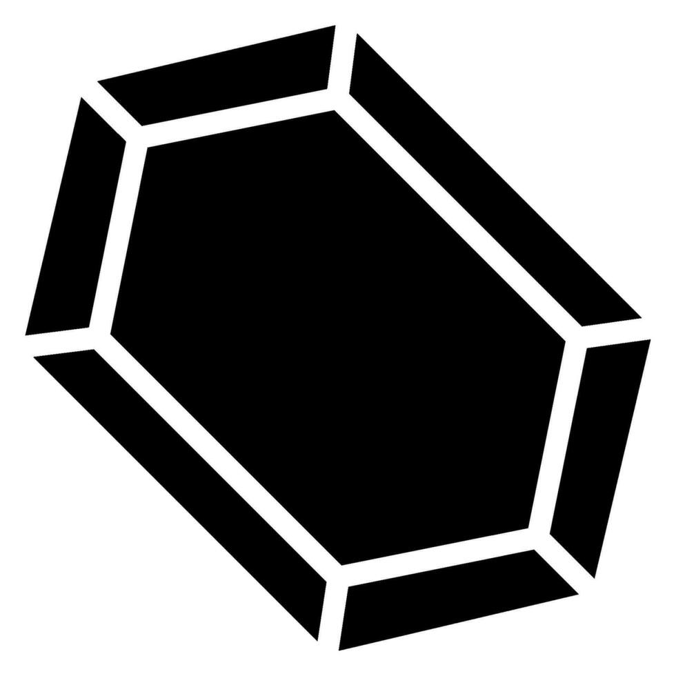 gem glyph icon vector