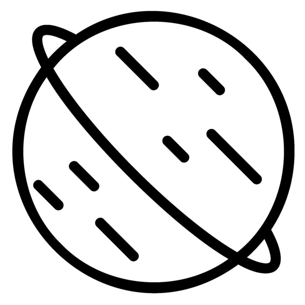 planet line icon vector