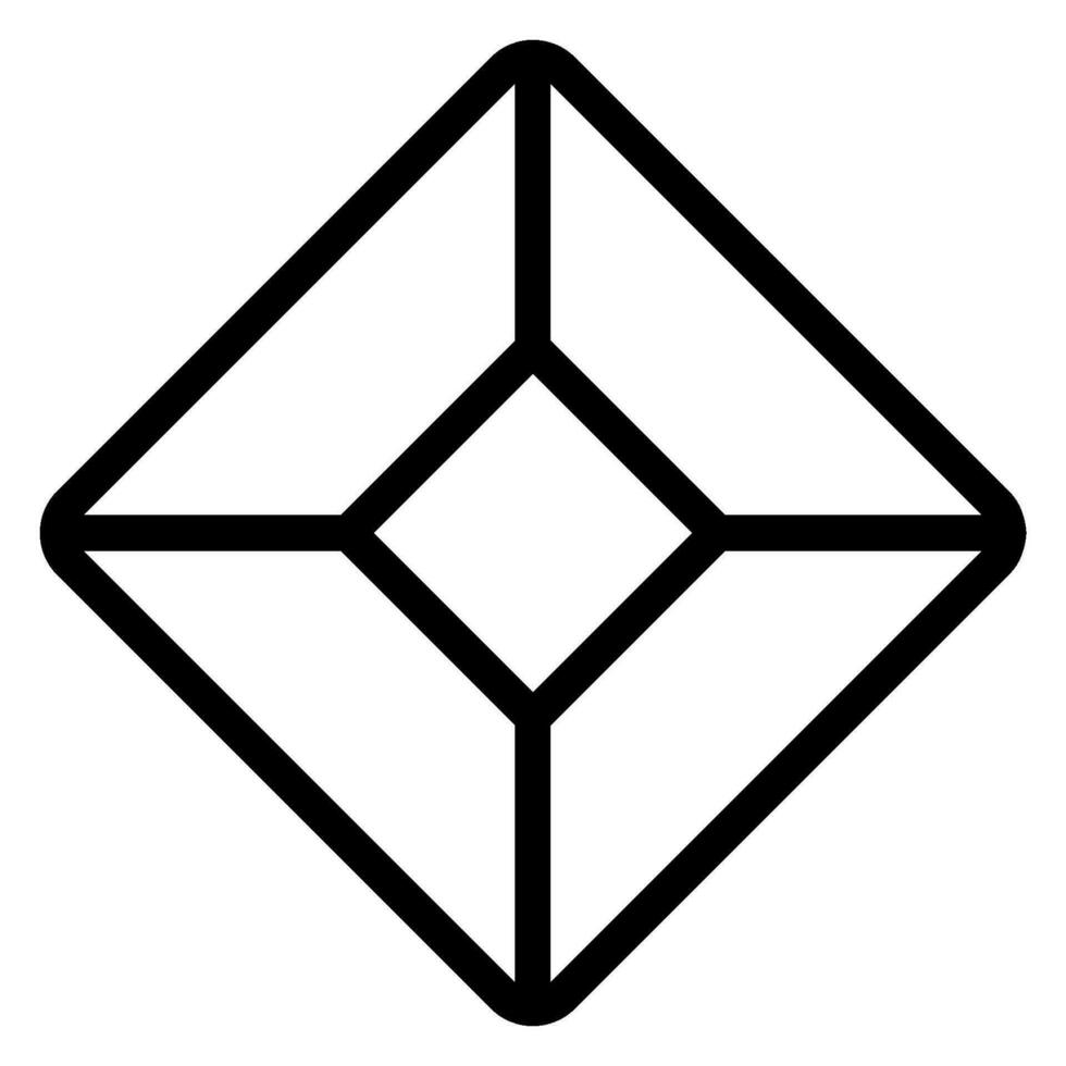 gem line icon vector