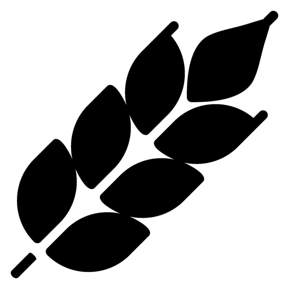 wheat glyph icon vector