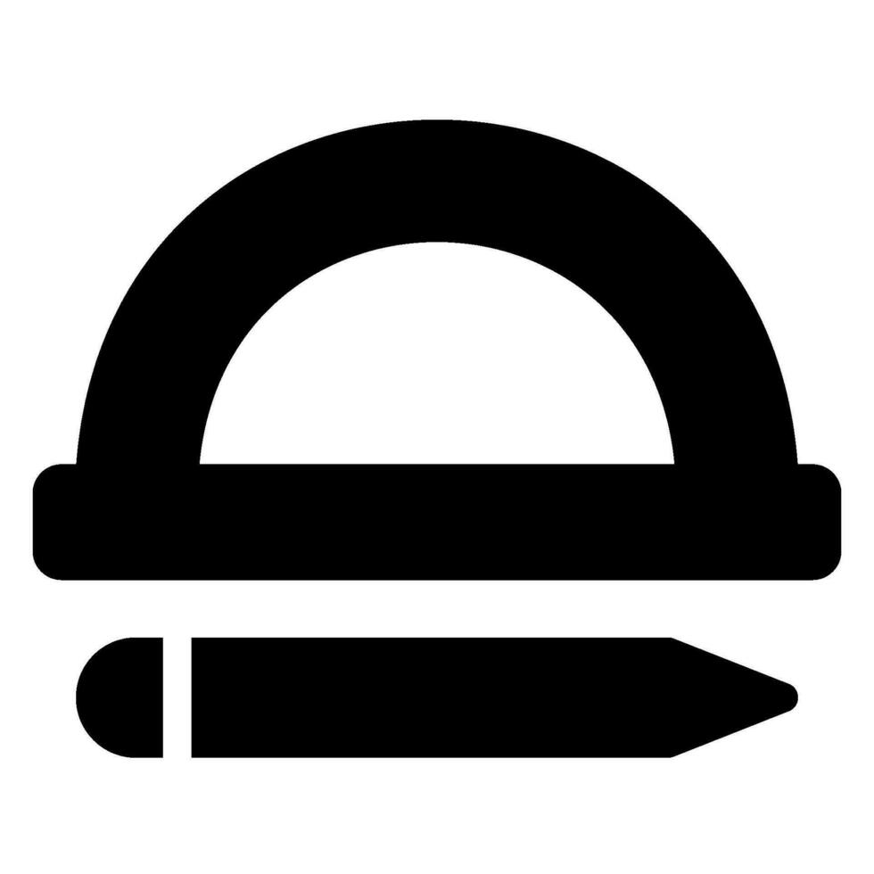 ruler glyph icon vector
