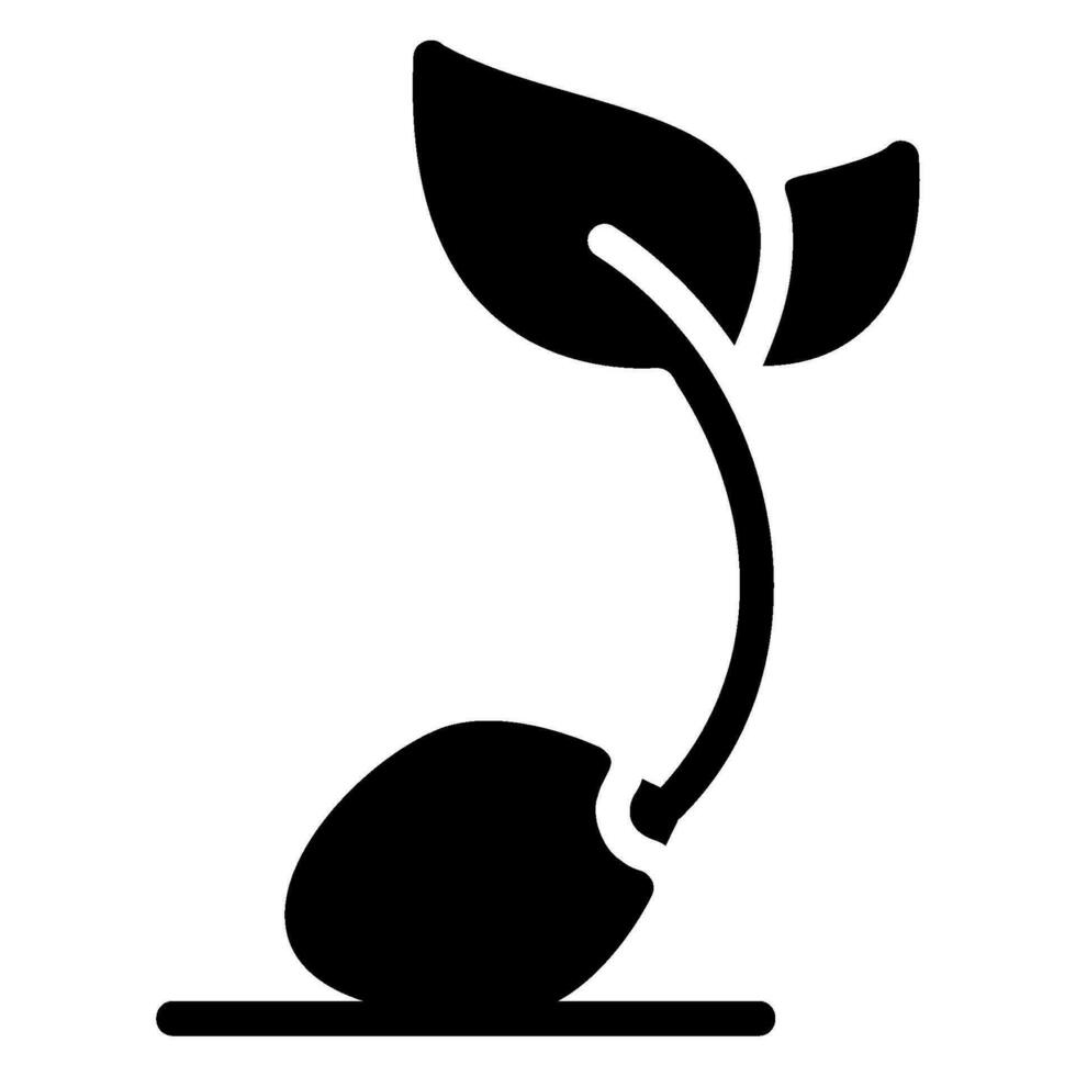 seeding glyph icon vector