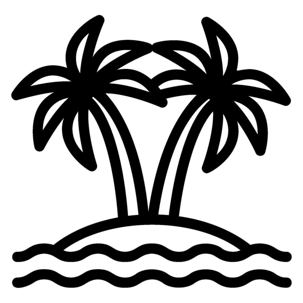 island line icon vector