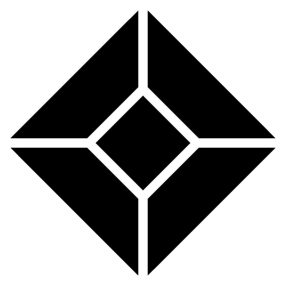 gem glyph icon vector