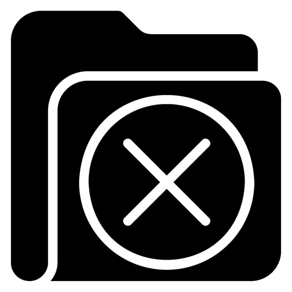 cross glyph icon vector