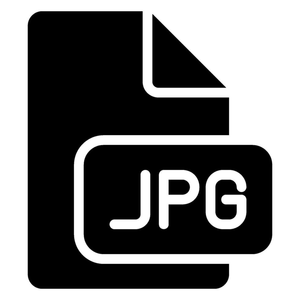 jpg glyph icon vector