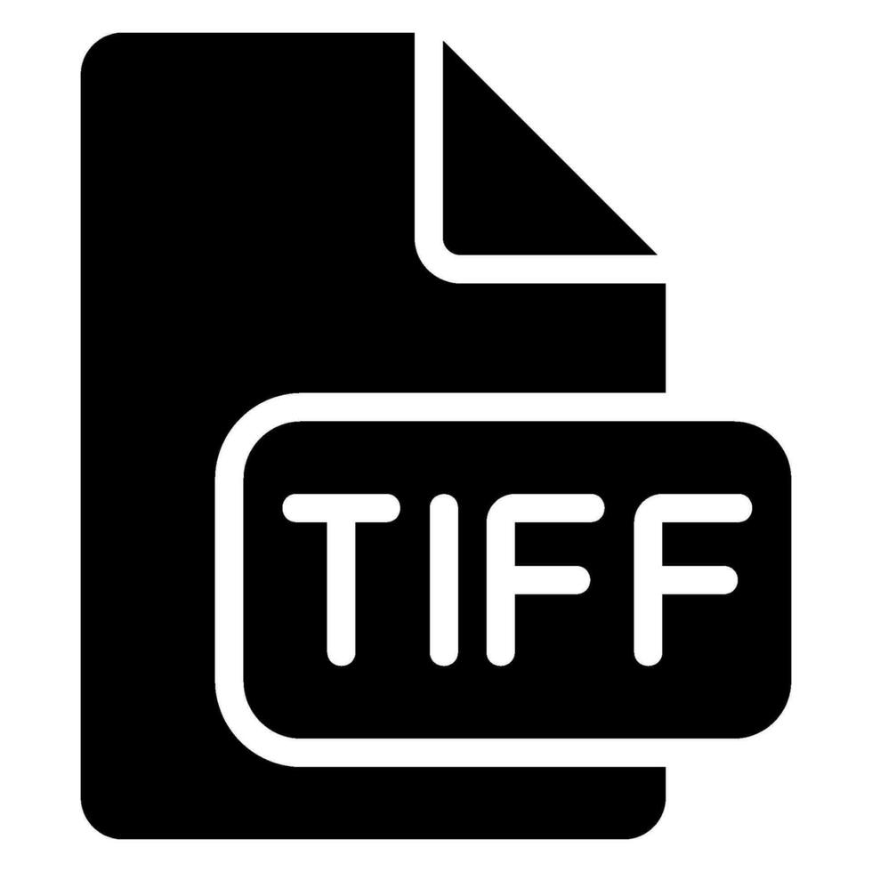 tiff glyph icon vector