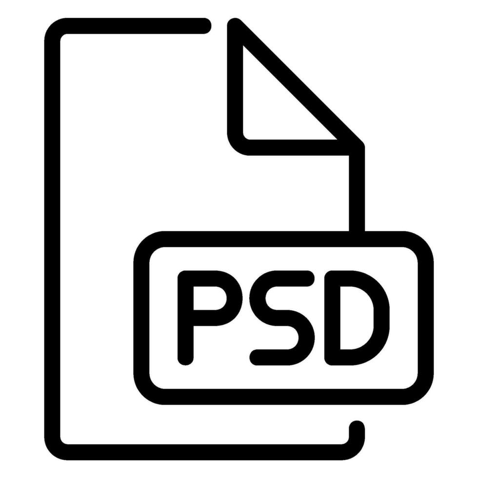 icono de línea psd vector