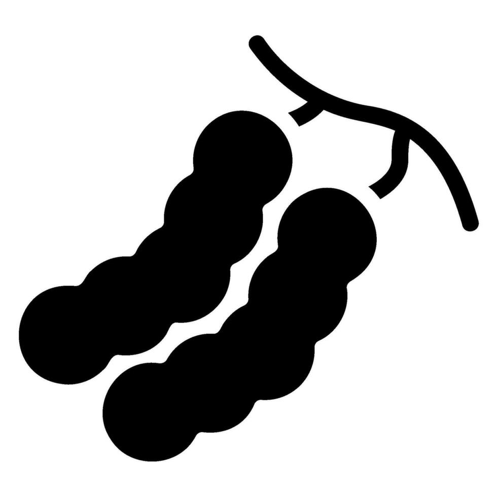 tamarind glyph icon vector