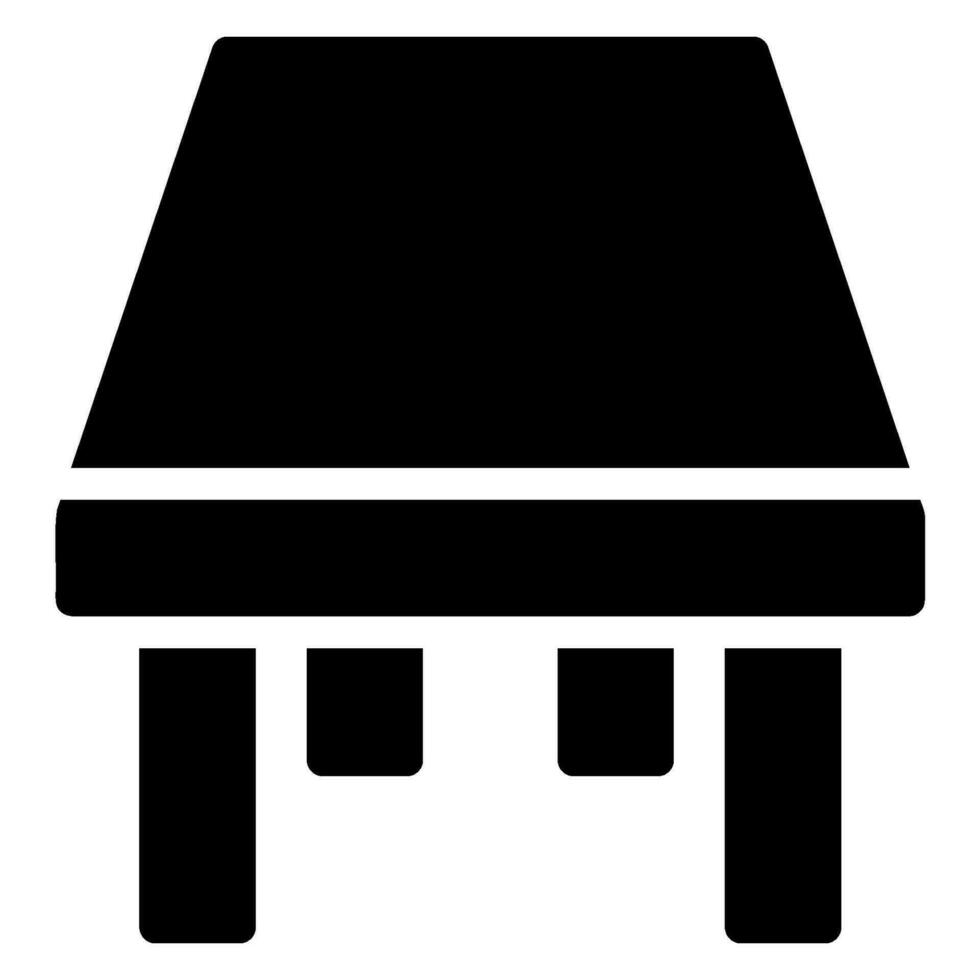 table glyph icon vector