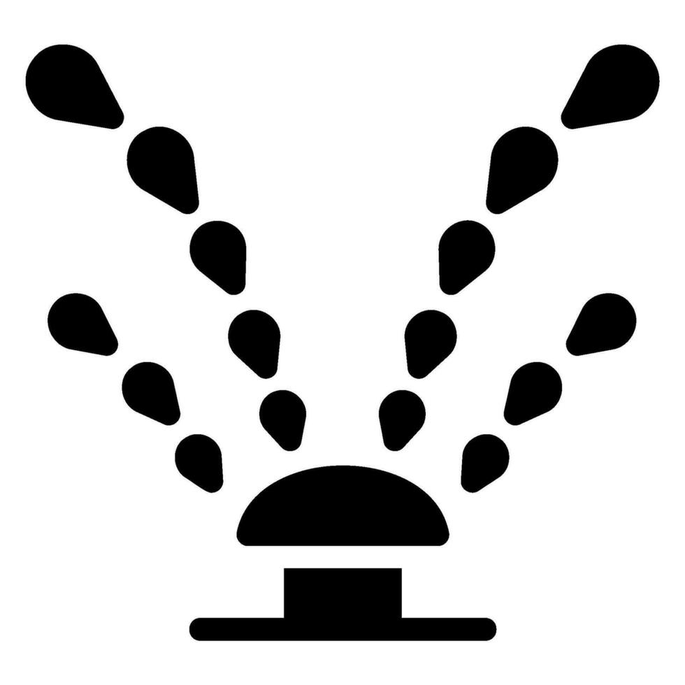 sprinkler glyph icon vector