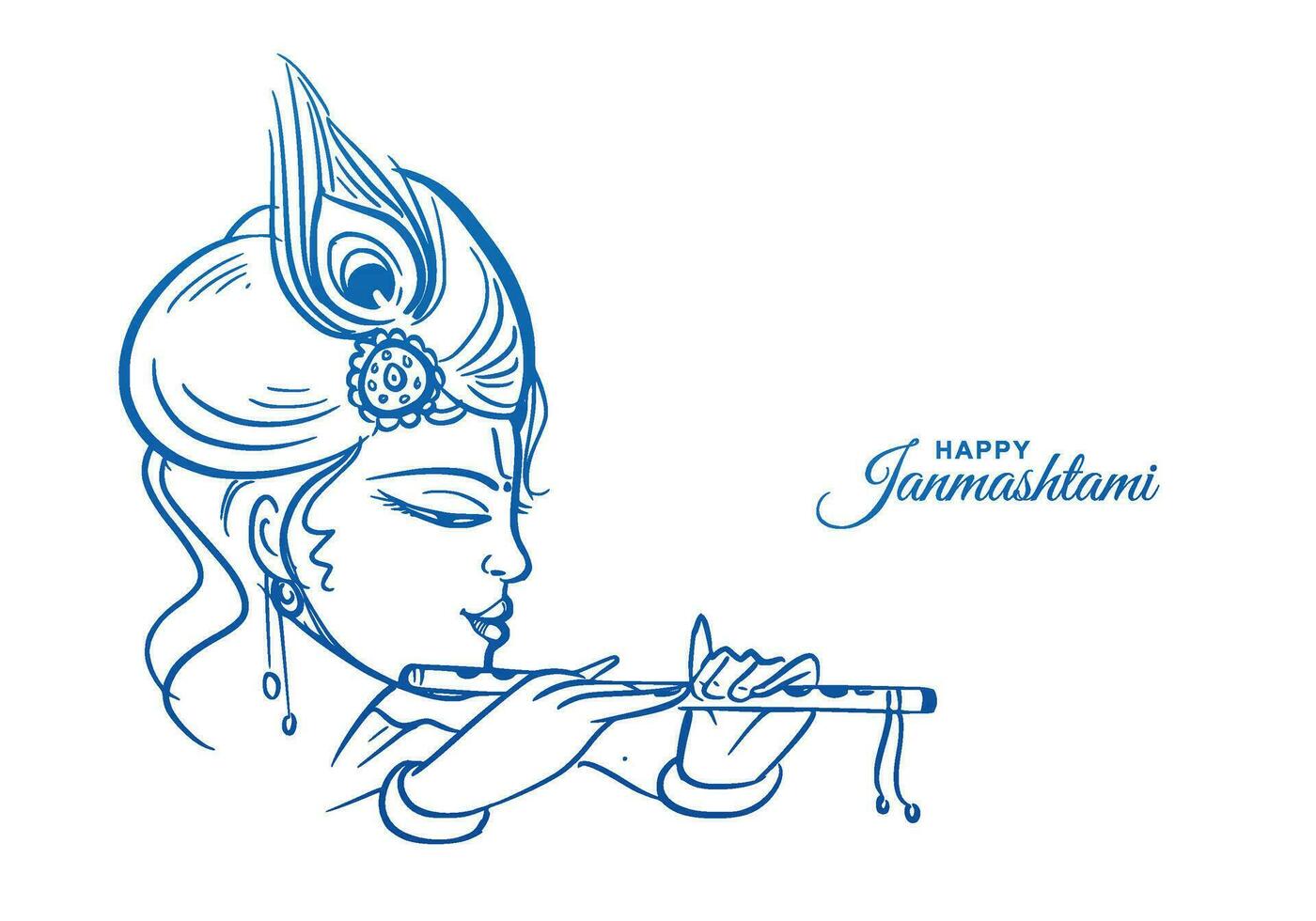 Janmashtami drawing: Krishna, matki, mor pankh and bansuri drawing ideas |  News9live
