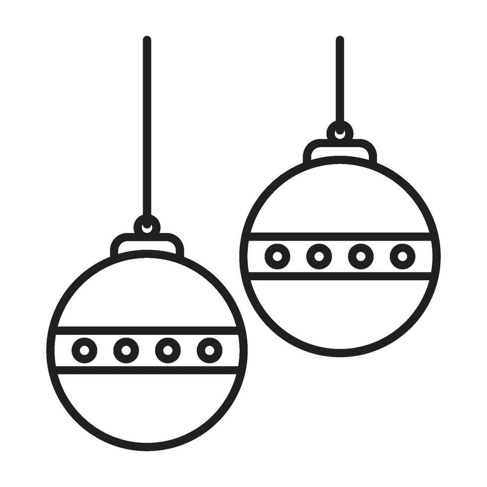 christmas ball icon vector