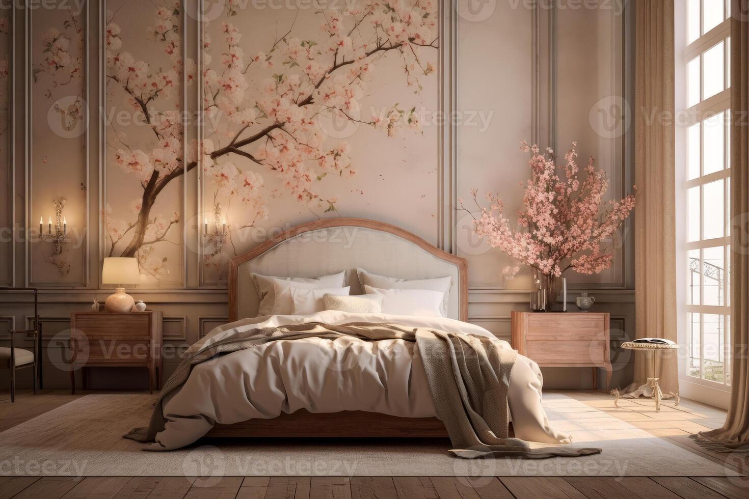 Photo of a elegant and modern bedroom