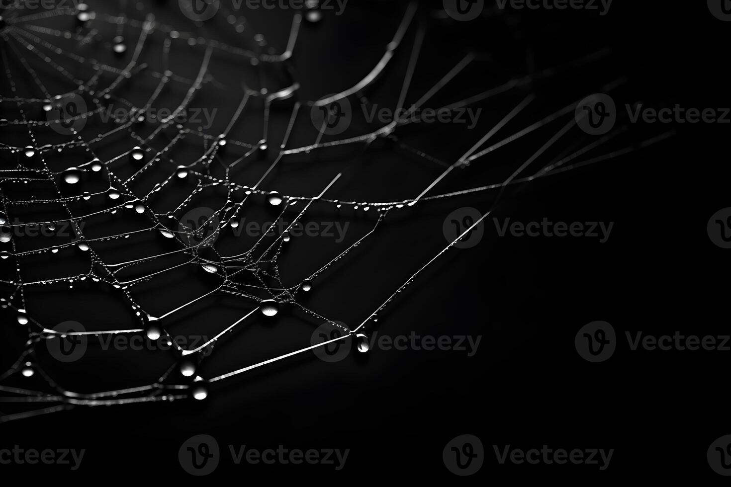 spiderweb overlay black background, macro cobweb element, photo