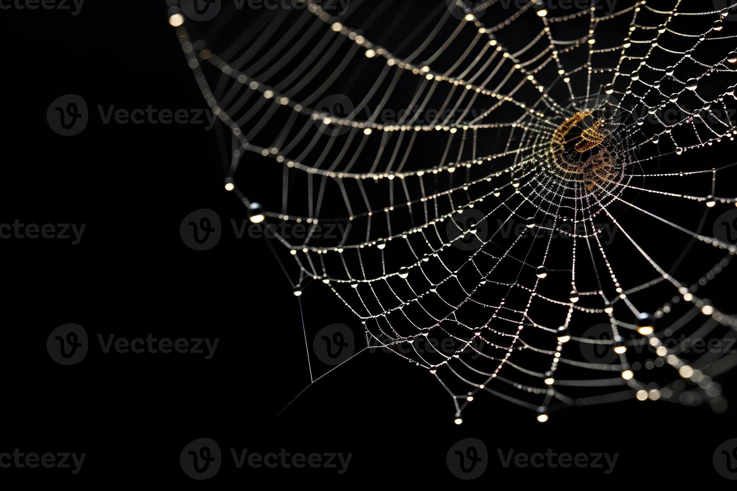 spiderweb overlay black background, cobweb design element, photo
