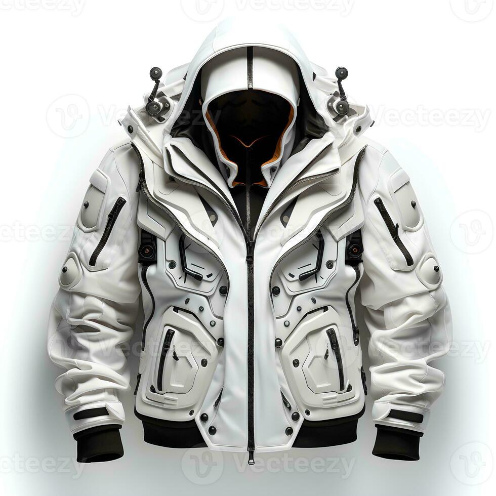 Techwear Jacket suit Model, AI Generative photo