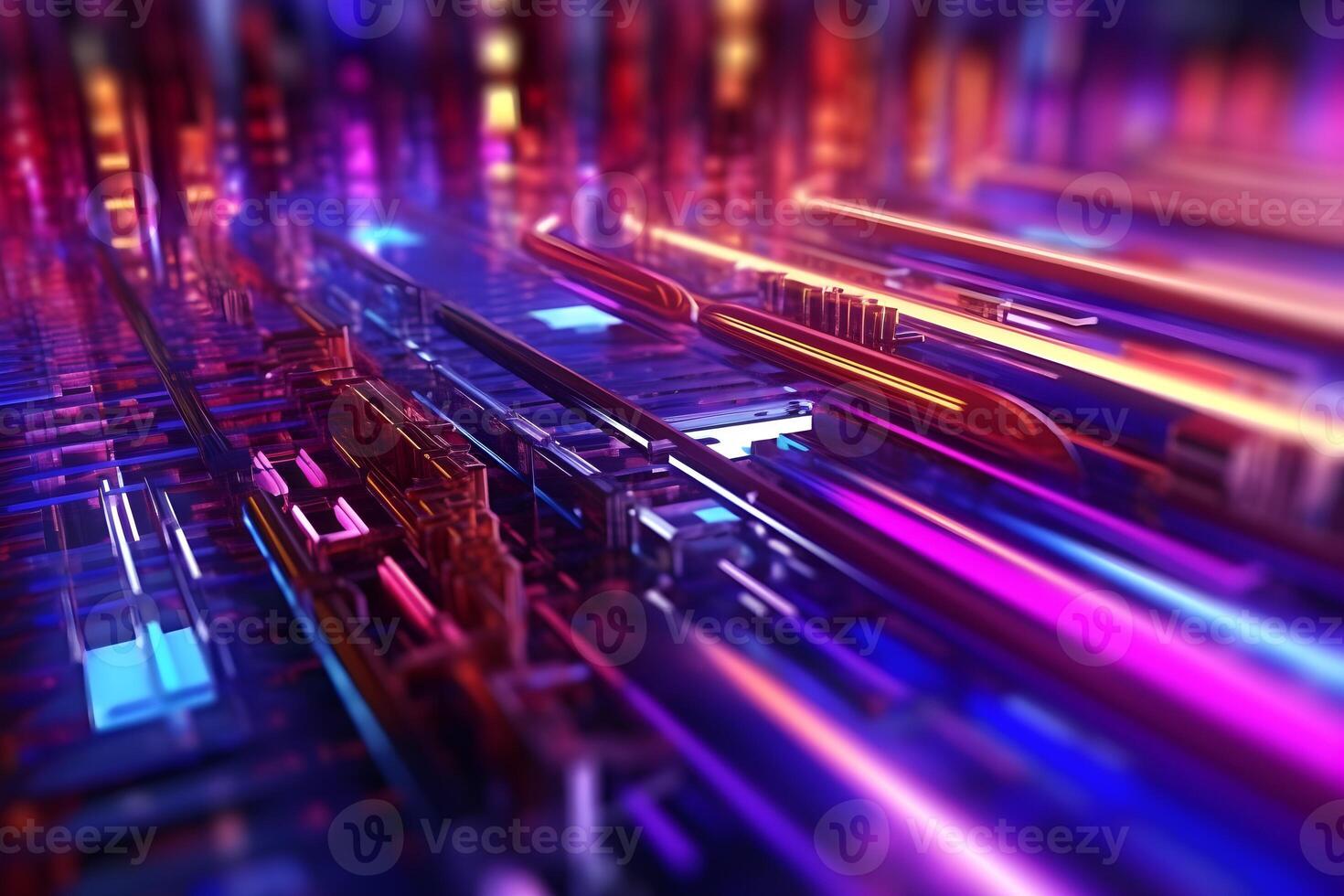Futuristic IoT Technology Abstract Background, photo
