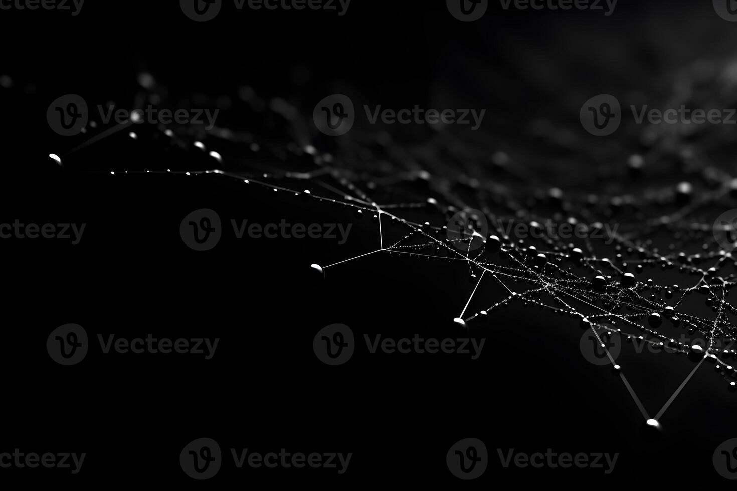 spider web overlay dark background, cobweb design element, ai generated photo